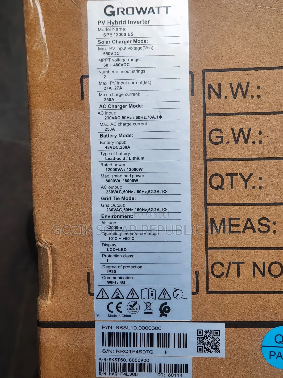 12kva 48v Growatt Hybrid