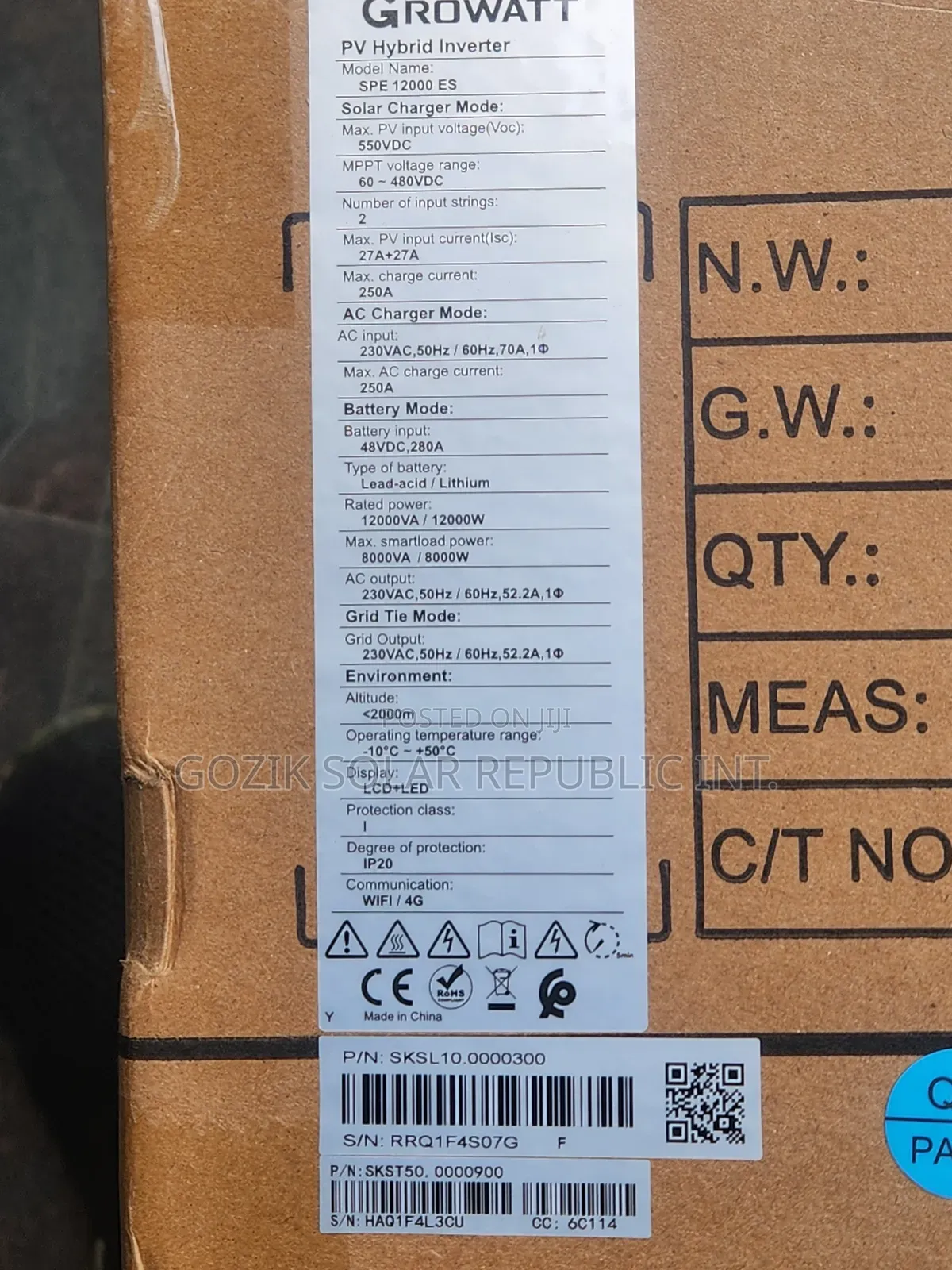 12kva 48v Growatt Hybrid