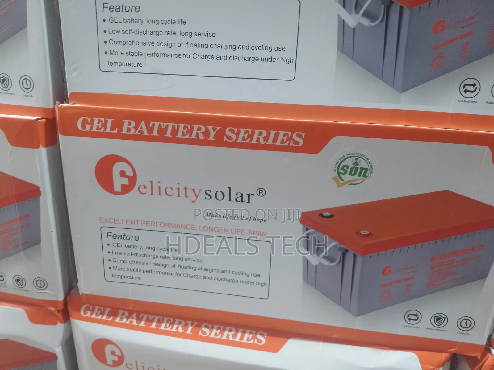 Felicity 12 v 200 Ah Sealed Lead‐Acid Gel Battery–G12v200ahs