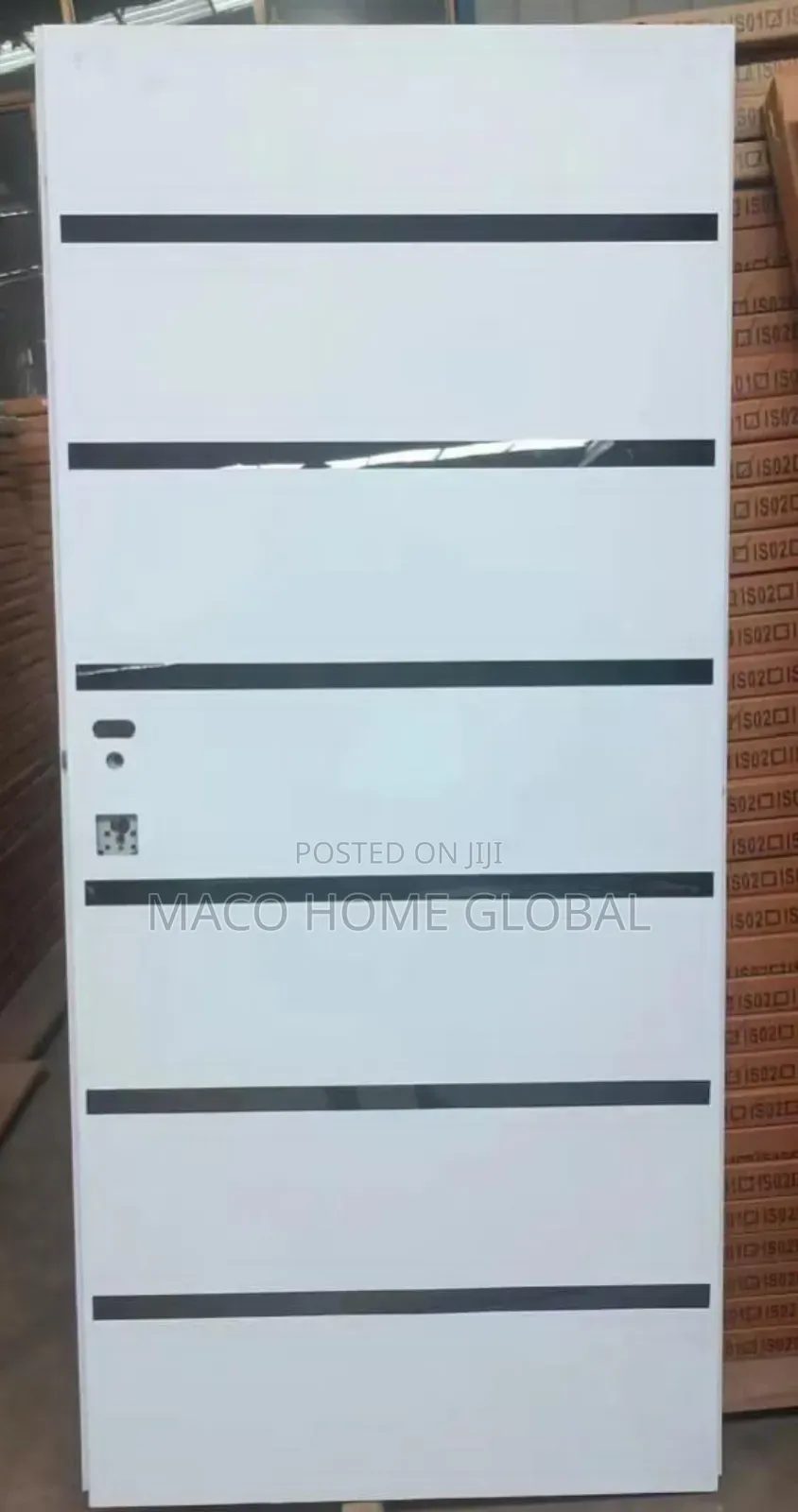 Madrid Israeli Security Door White Colour 880 Size
