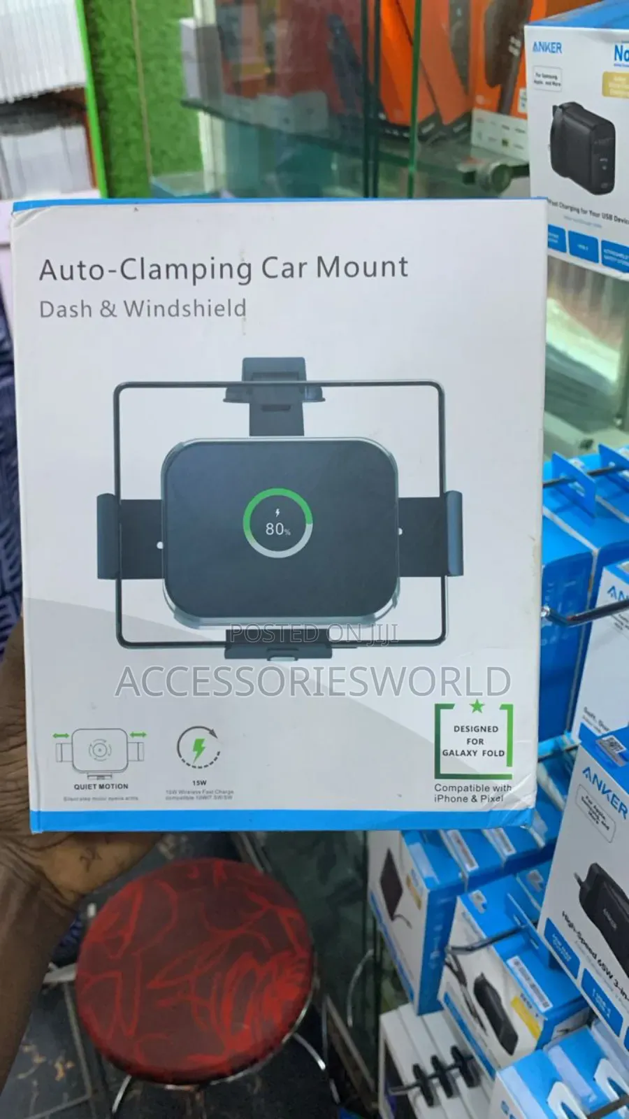Auto-Clamping Car Mount for Samsung Galaxy Folds