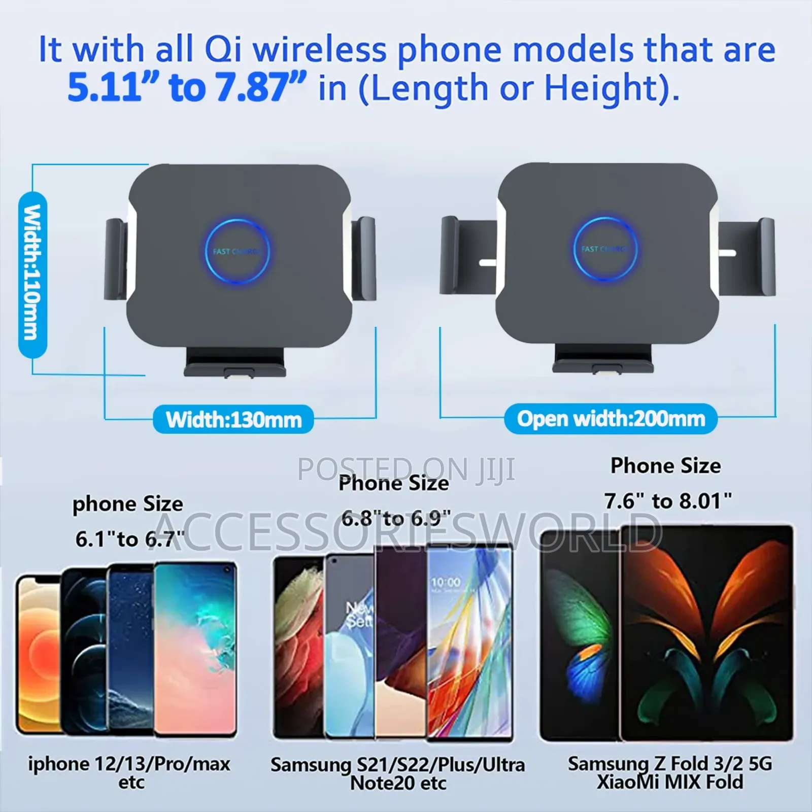 Auto-Clamping Car Mount for Samsung Galaxy Folds