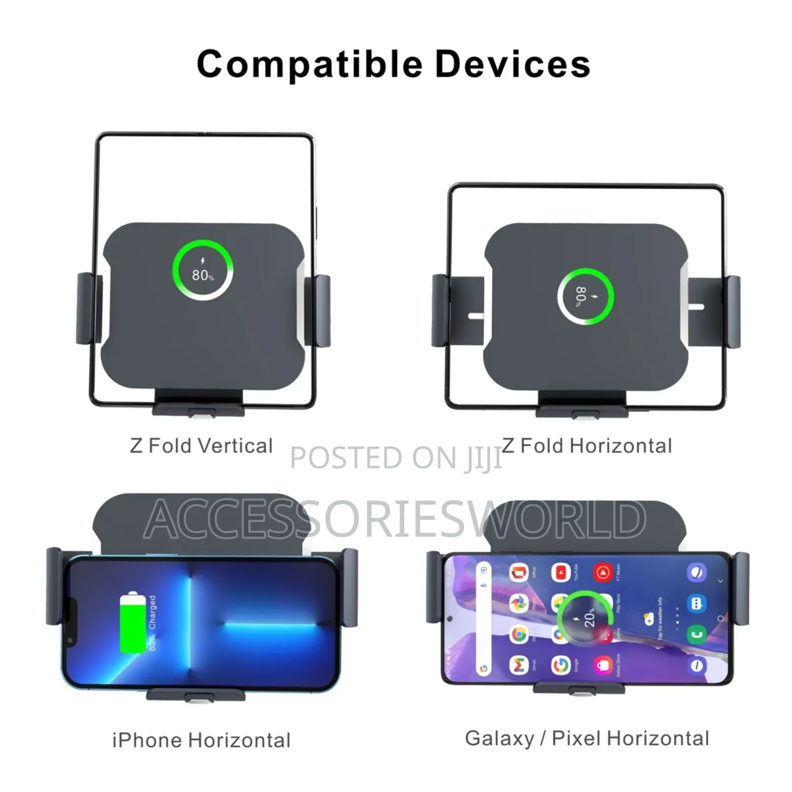 Auto-Clamping Car Mount for Samsung Galaxy Folds