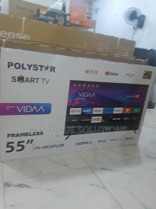 Polystar Tv 55" Uhd Smart – Fast Streaming Crisp Display