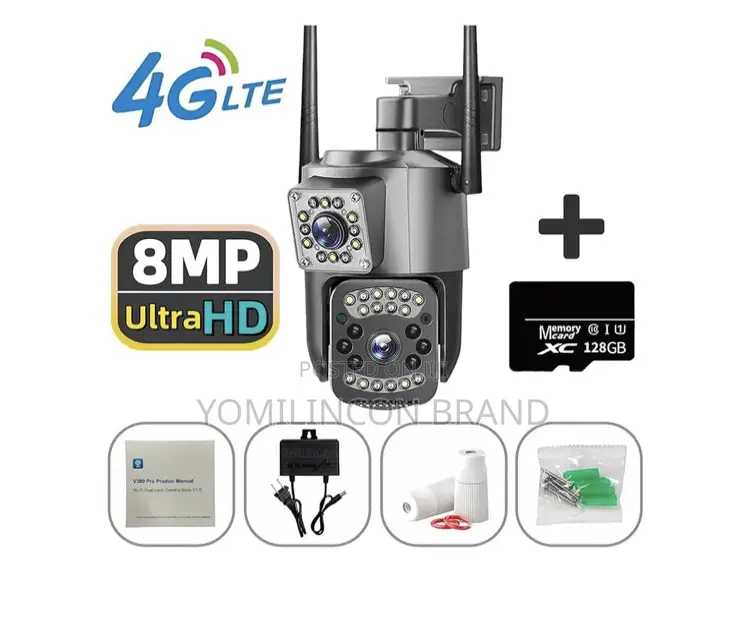 CCTV Camera V380 Pro 4mp 4g Sim Card Outdoor