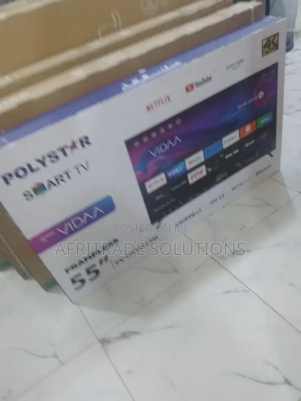 Polystar 55" Smart Led Tv – Great for Netflix, Youtube