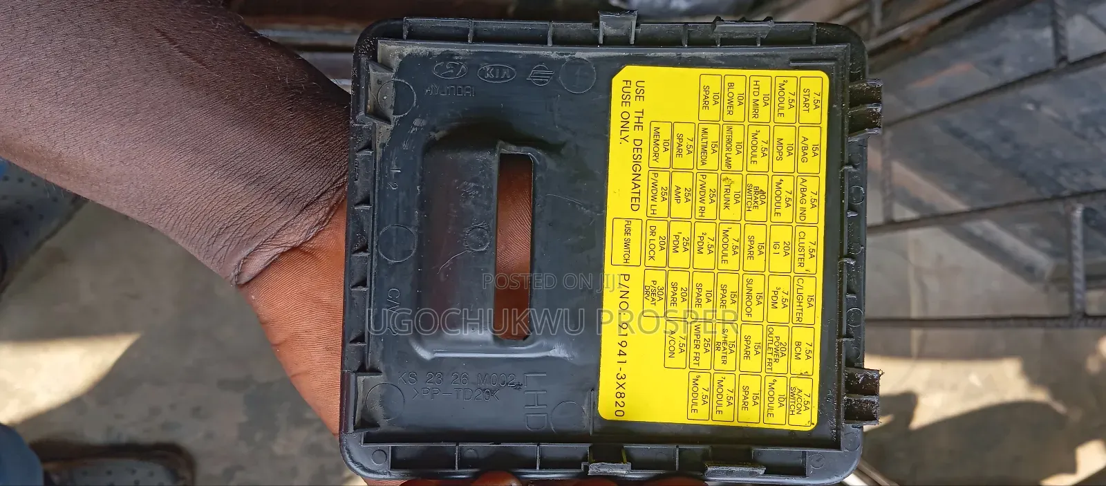 Fuse Box Cover Elantra 012-014