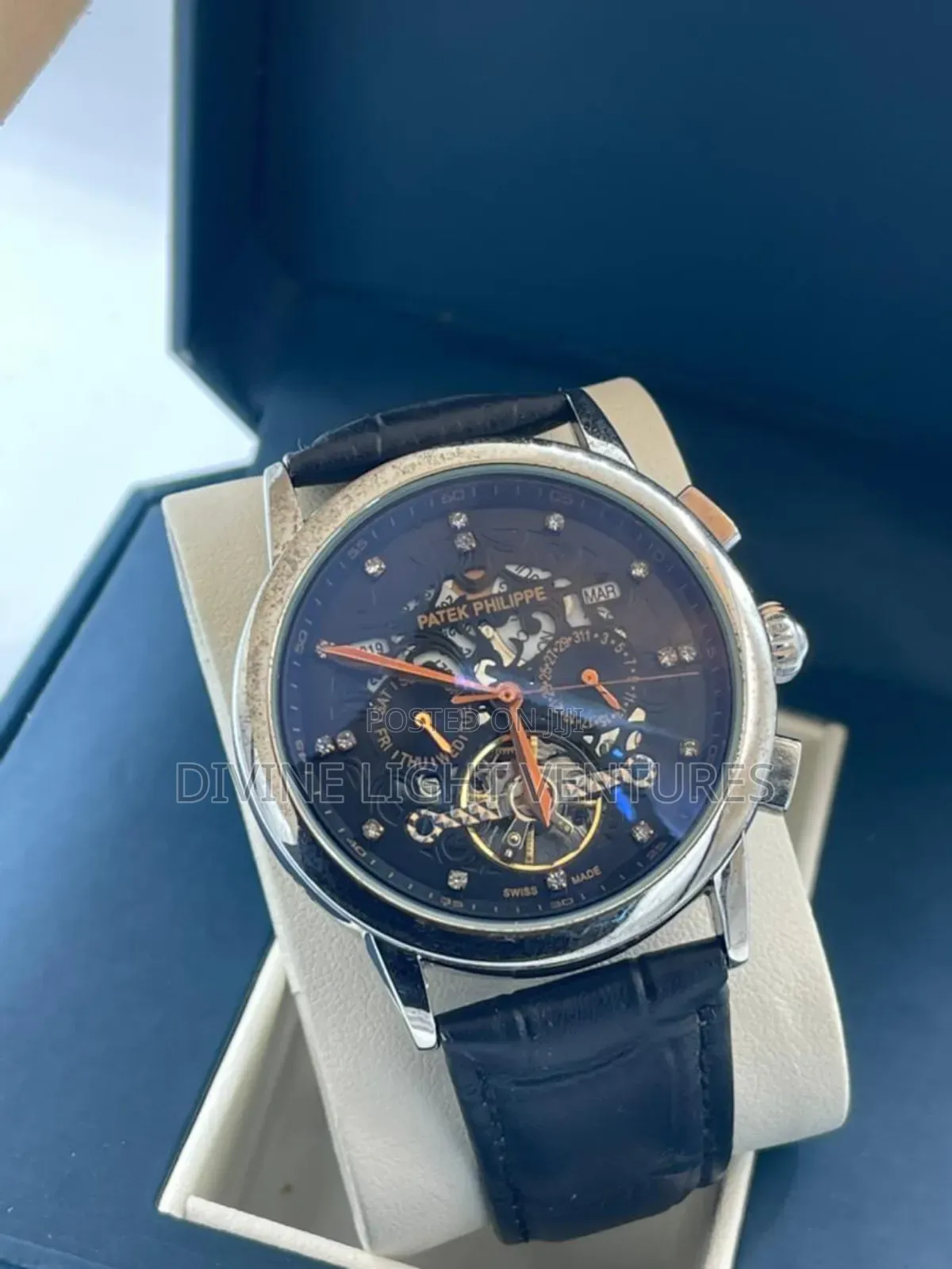 Automatic Patek Philippe Leather Watch