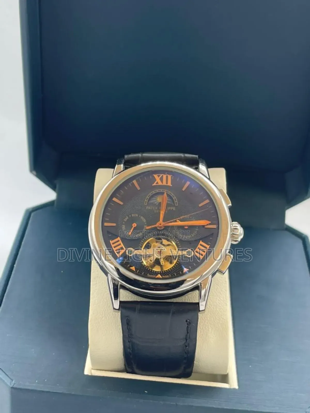 Automatic Patek Philippe Leather Watch