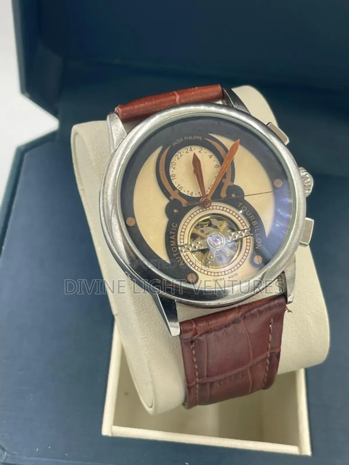 Automatic Patek Philippe Leather Watch