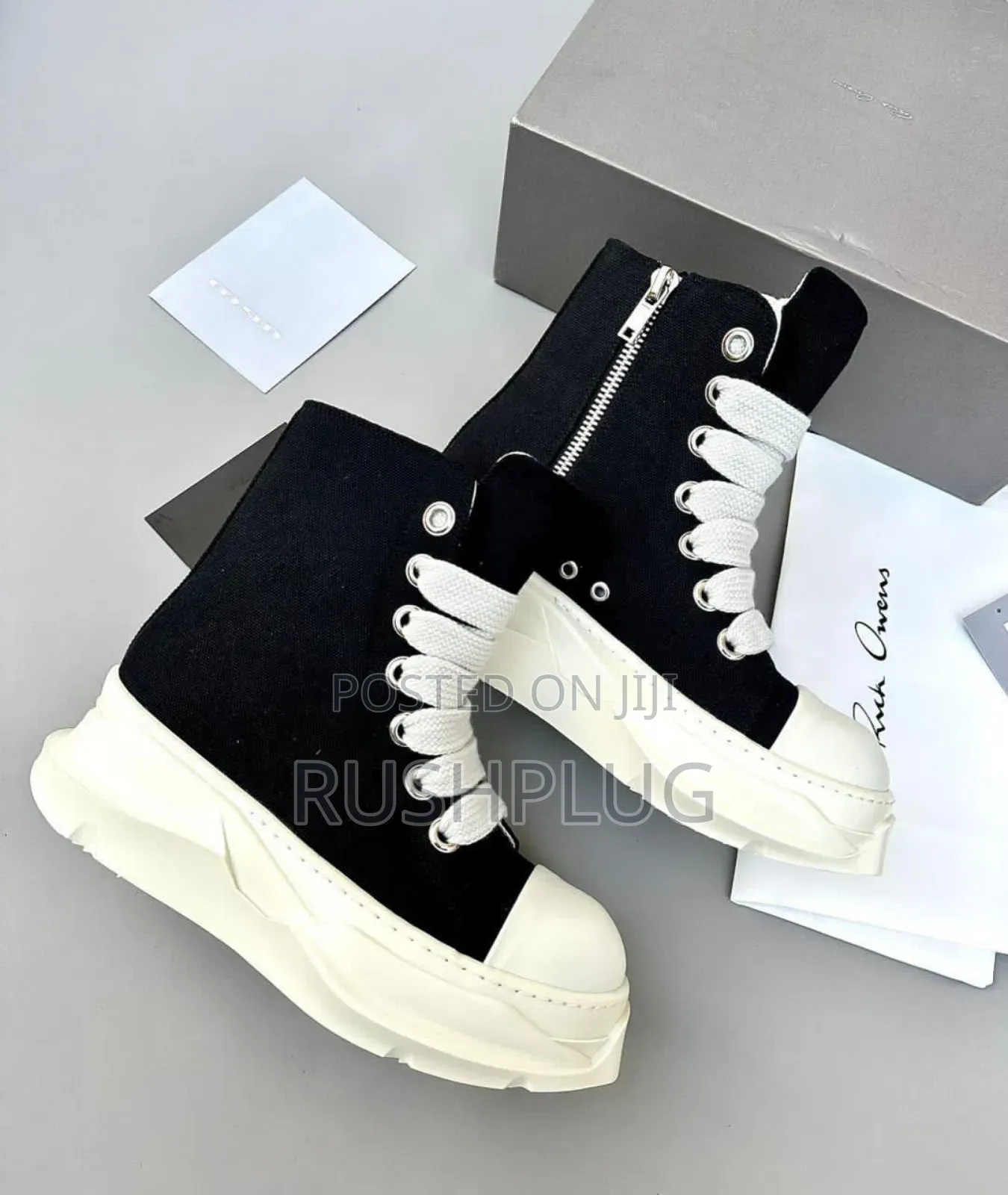 Rick Owen’S Dark Shadow Abstract Sneaker High