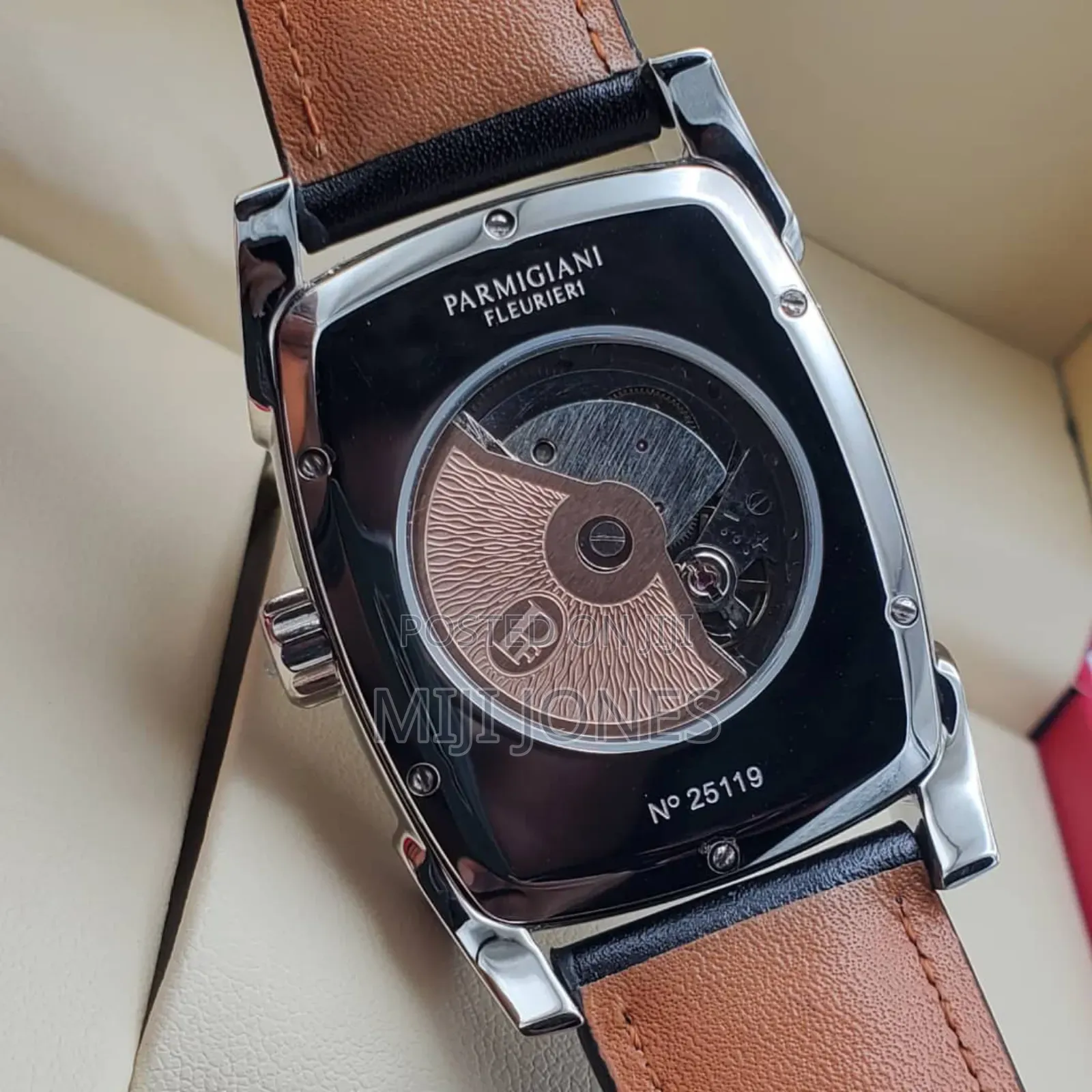 Parmigiani Men Automatic Leather Watches