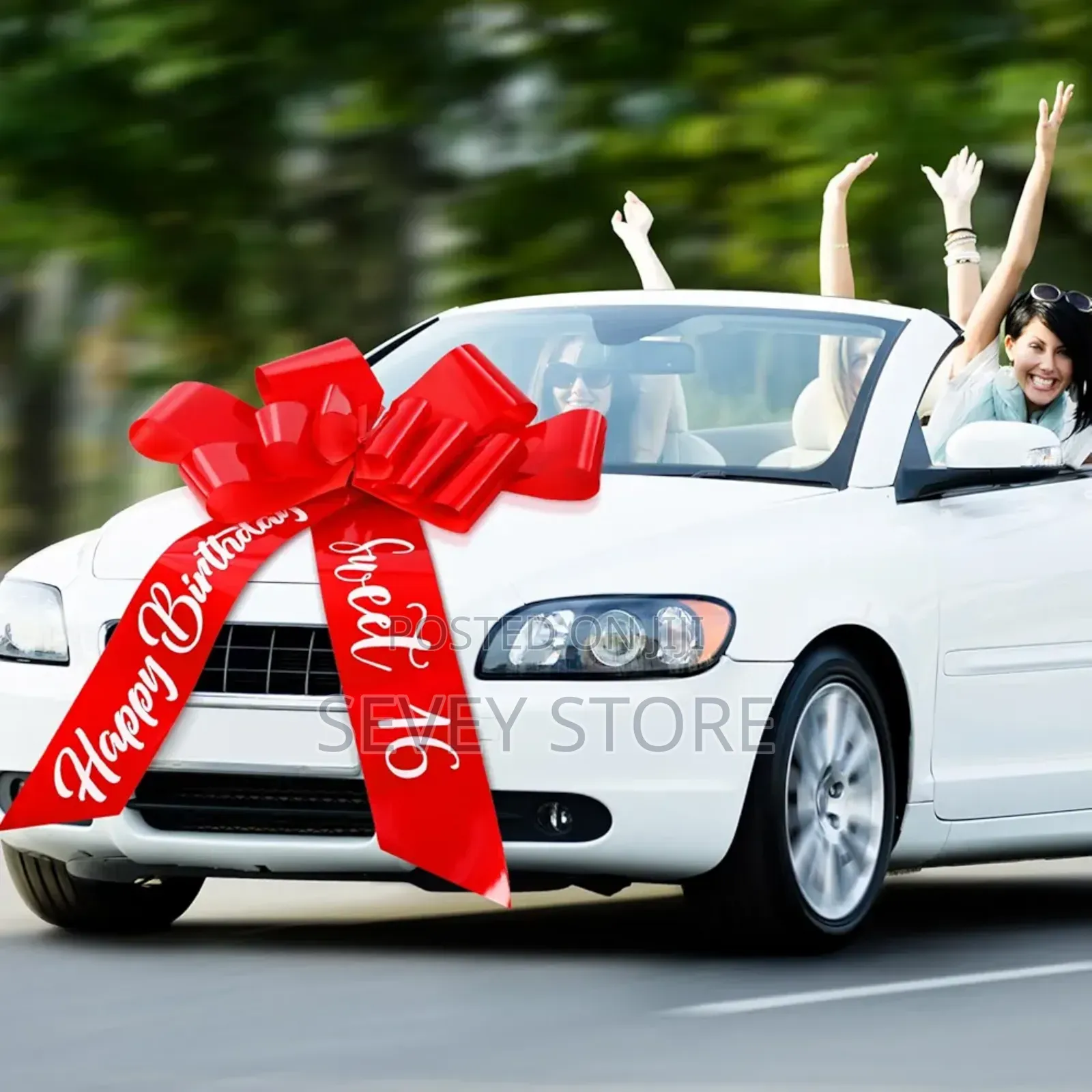 Happy Birthday Car Bow Sweet 16 Big Car Pull Bow 30 Inch