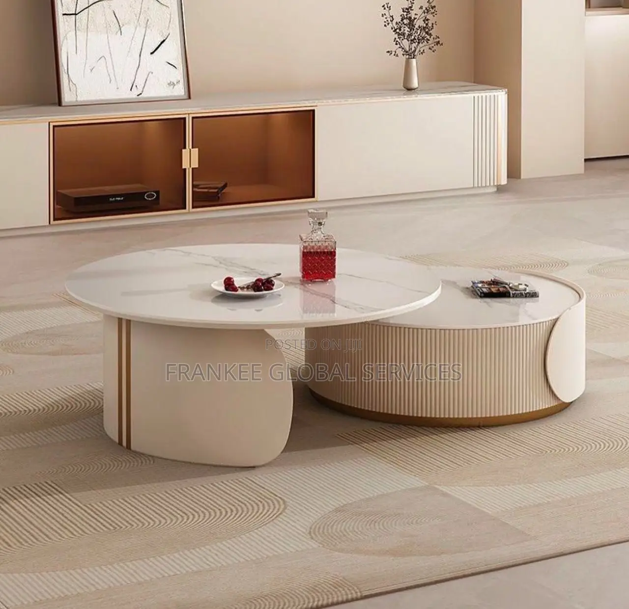 Two in One Marble Coffee  Table