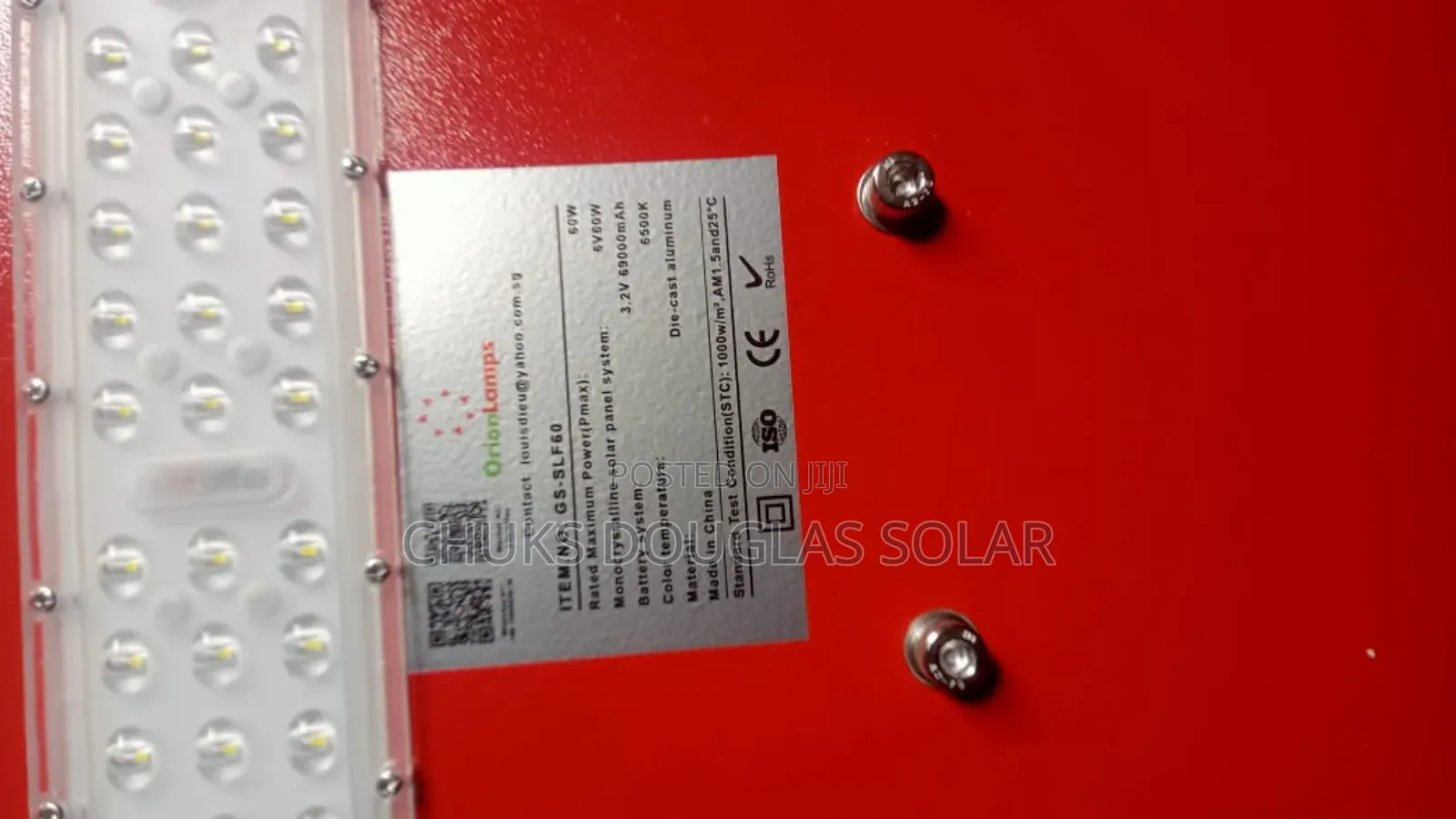 60w Orion Solar Street Light