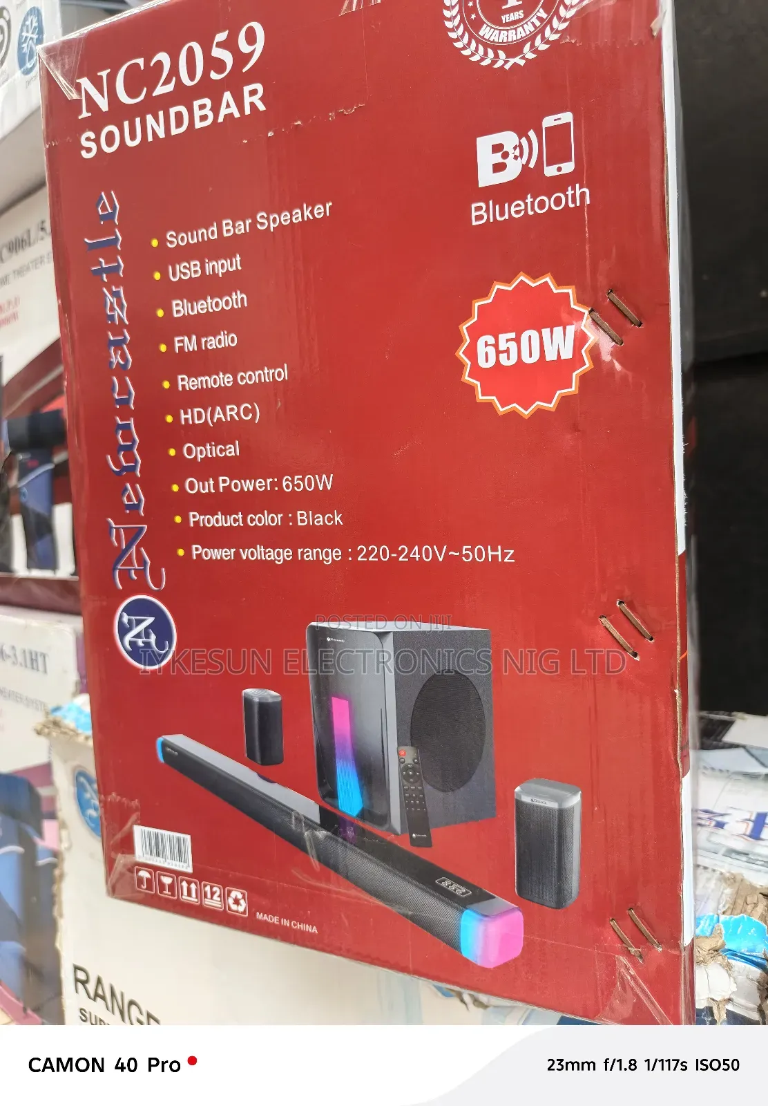 Original Newcastle 4in1 Powerful Sandbar Bluetooth Usb Etc