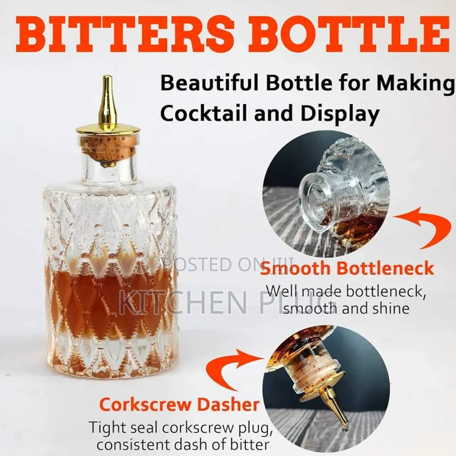 Bitters Bottle - Jewel Bitter Bottle For Cocktail