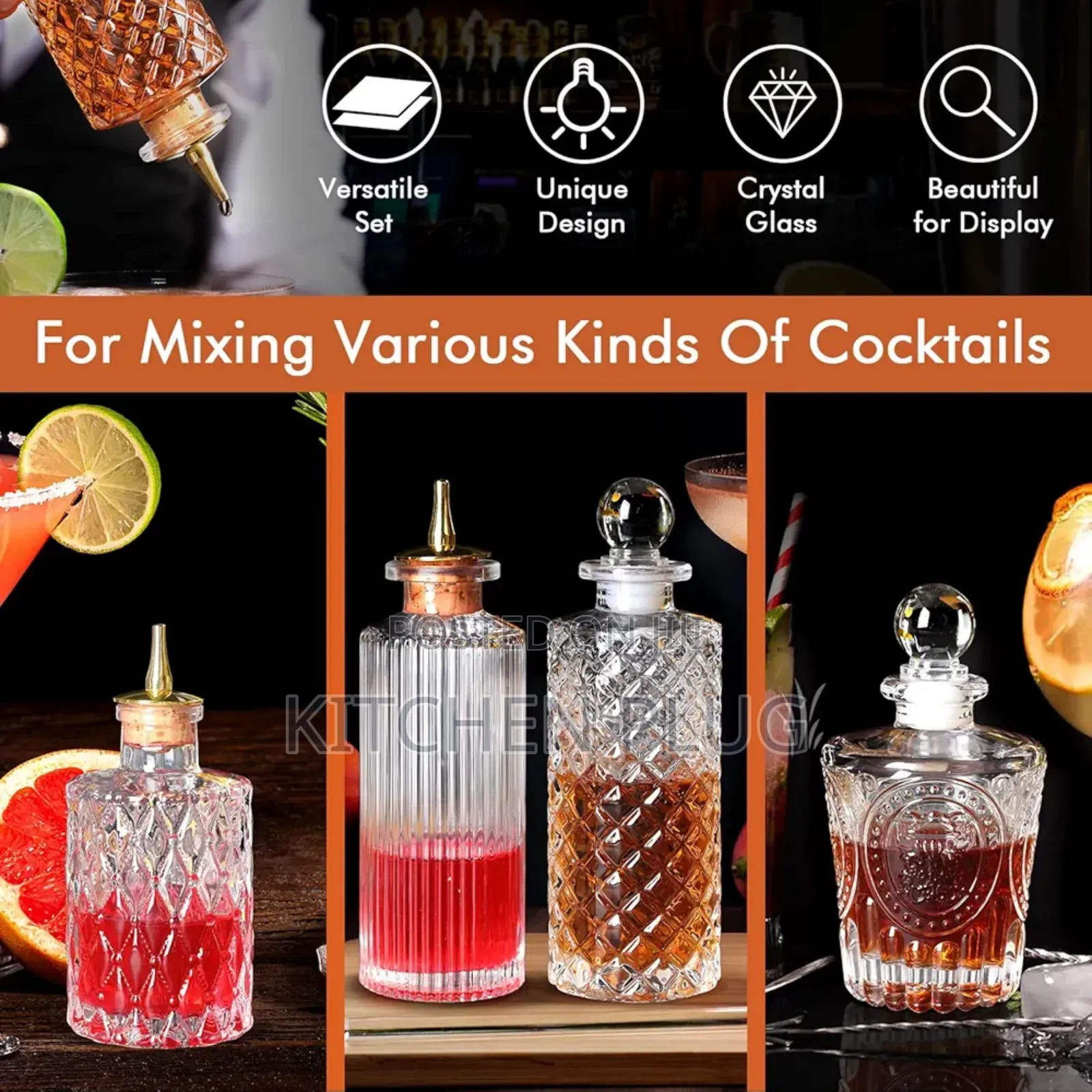 Bitters Bottle - Jewel Bitter Bottle For Cocktail