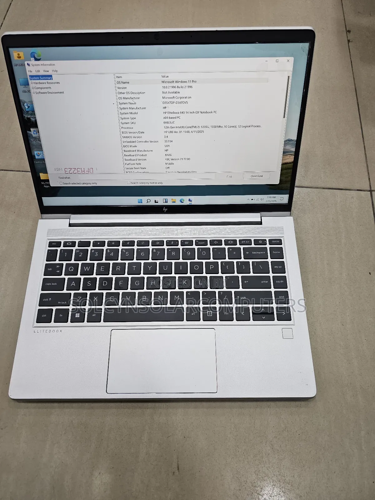 Laptop HP EliteBook 640 G9 16GB Intel Core I5 SSD 256GB