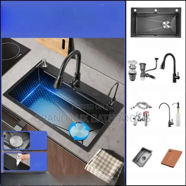 Smart Stainless Steel Kitchen Sink Mouth Control