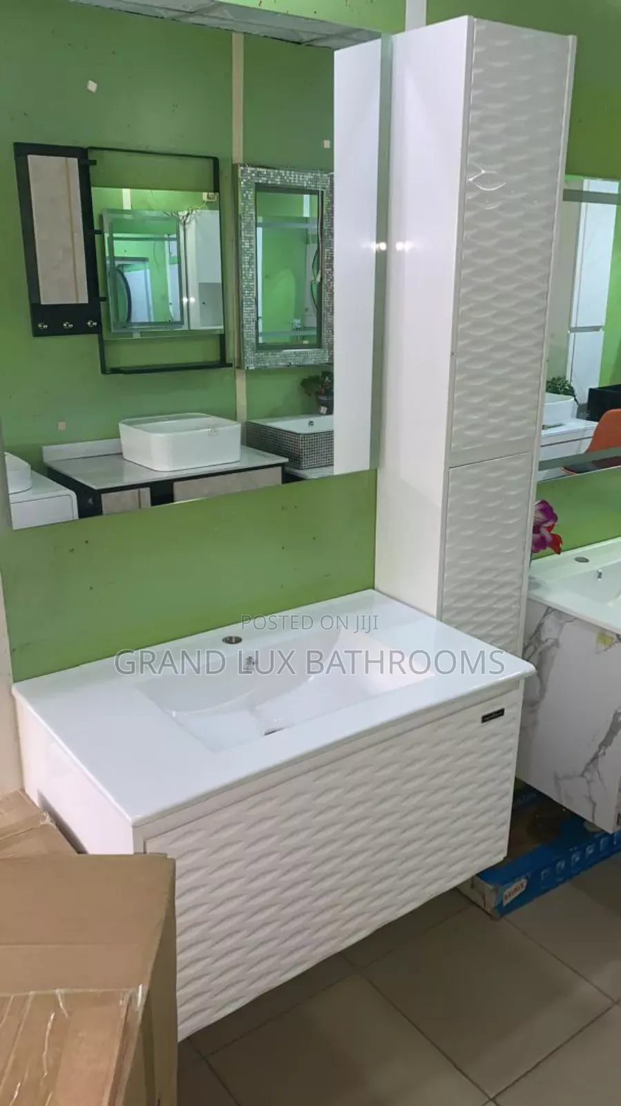 Title:
Modern Wall-Mounted Bathroom Vanity Set