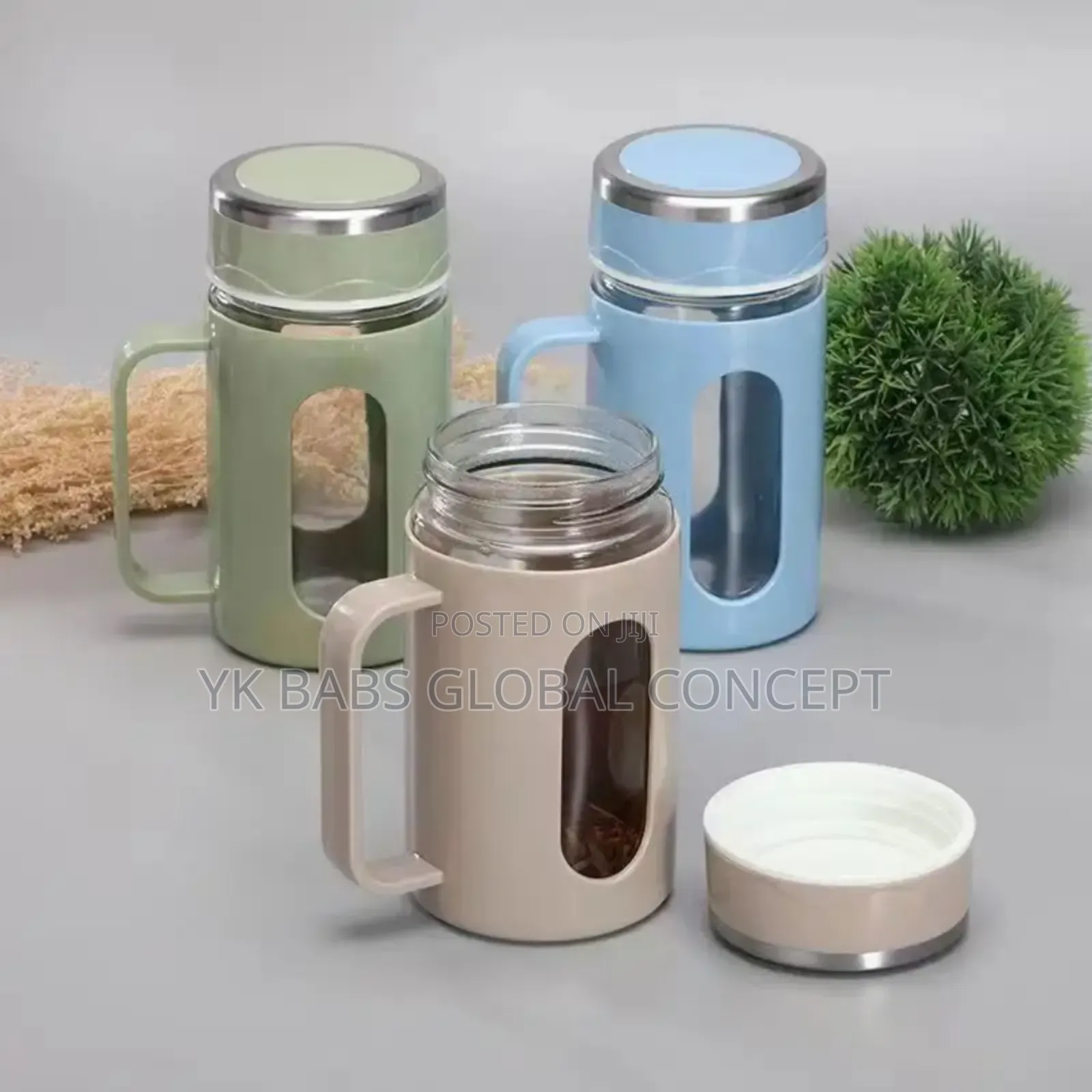 Double-Walled Glass Tea Cups With Handles