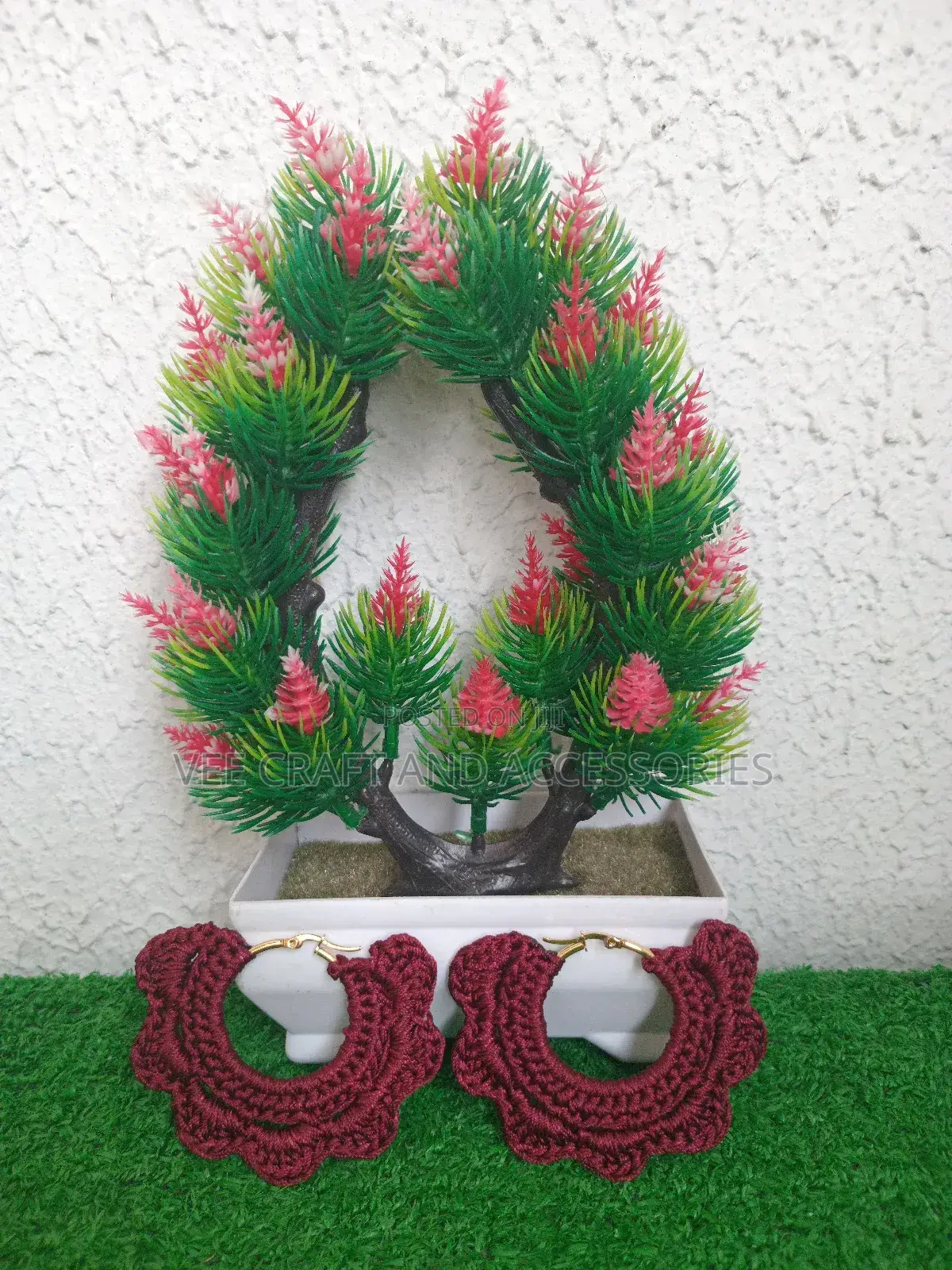 Crochet Hoop Earrings