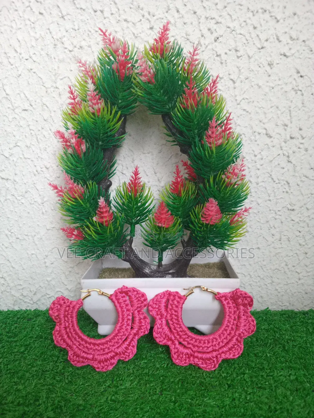 Crochet Hoop Earrings