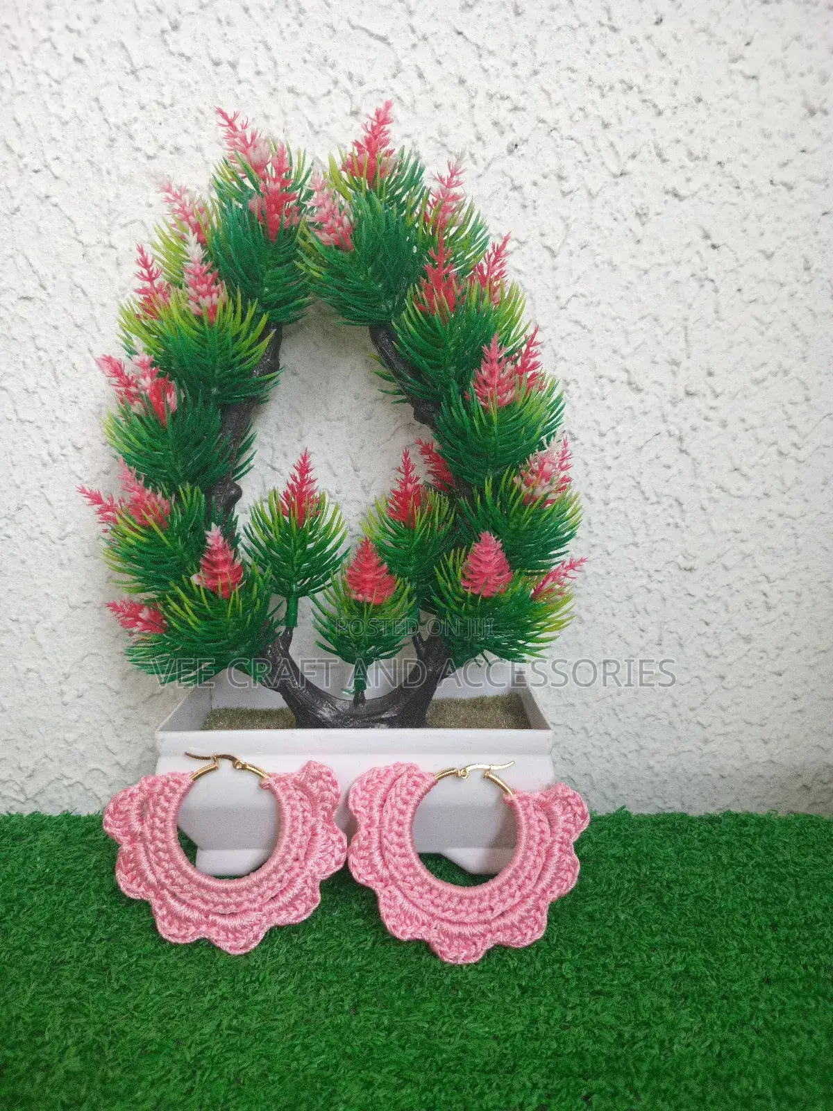 Crochet Hoop Earrings