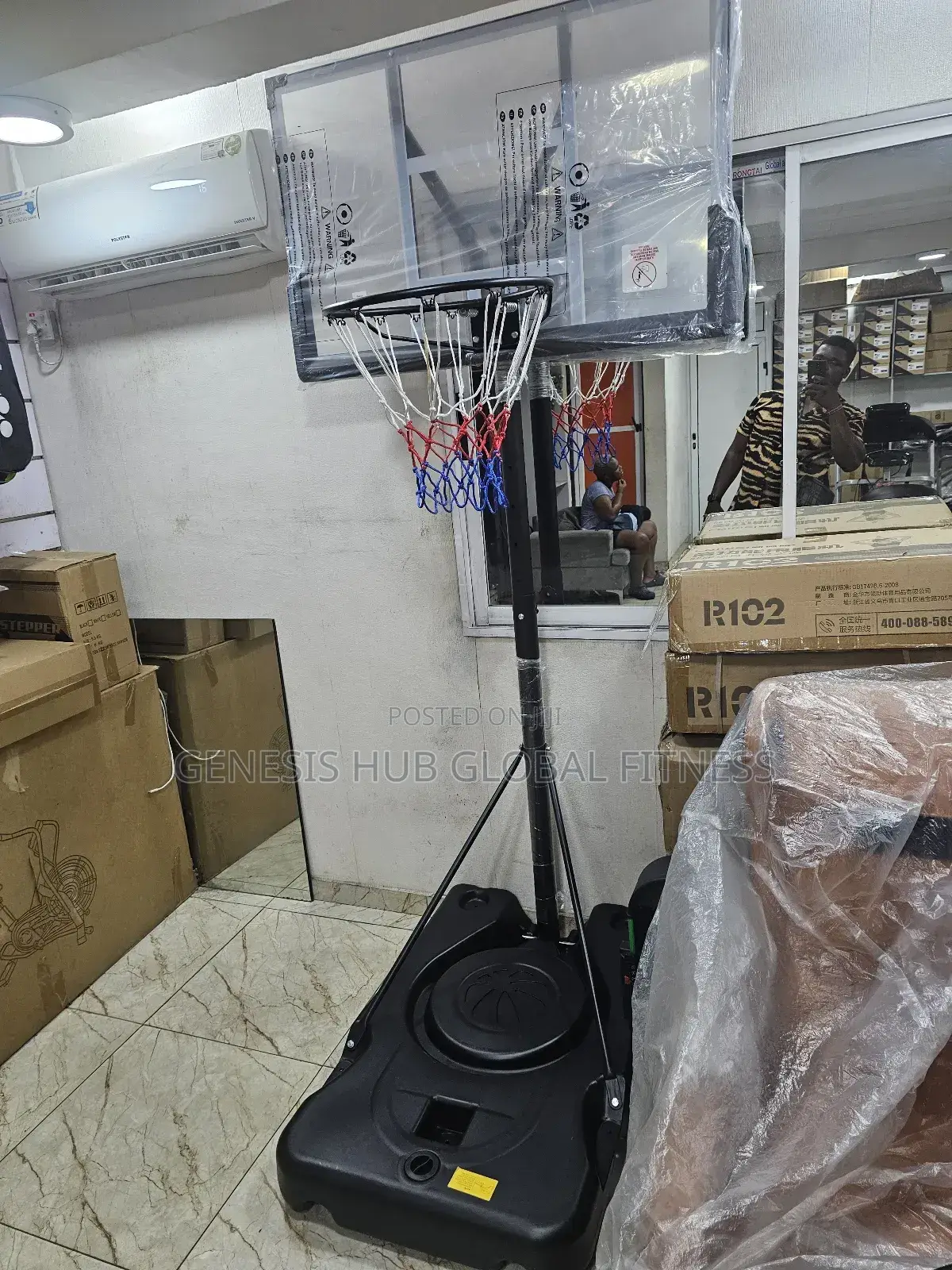 Moveable And Adjustable Basketball Stand