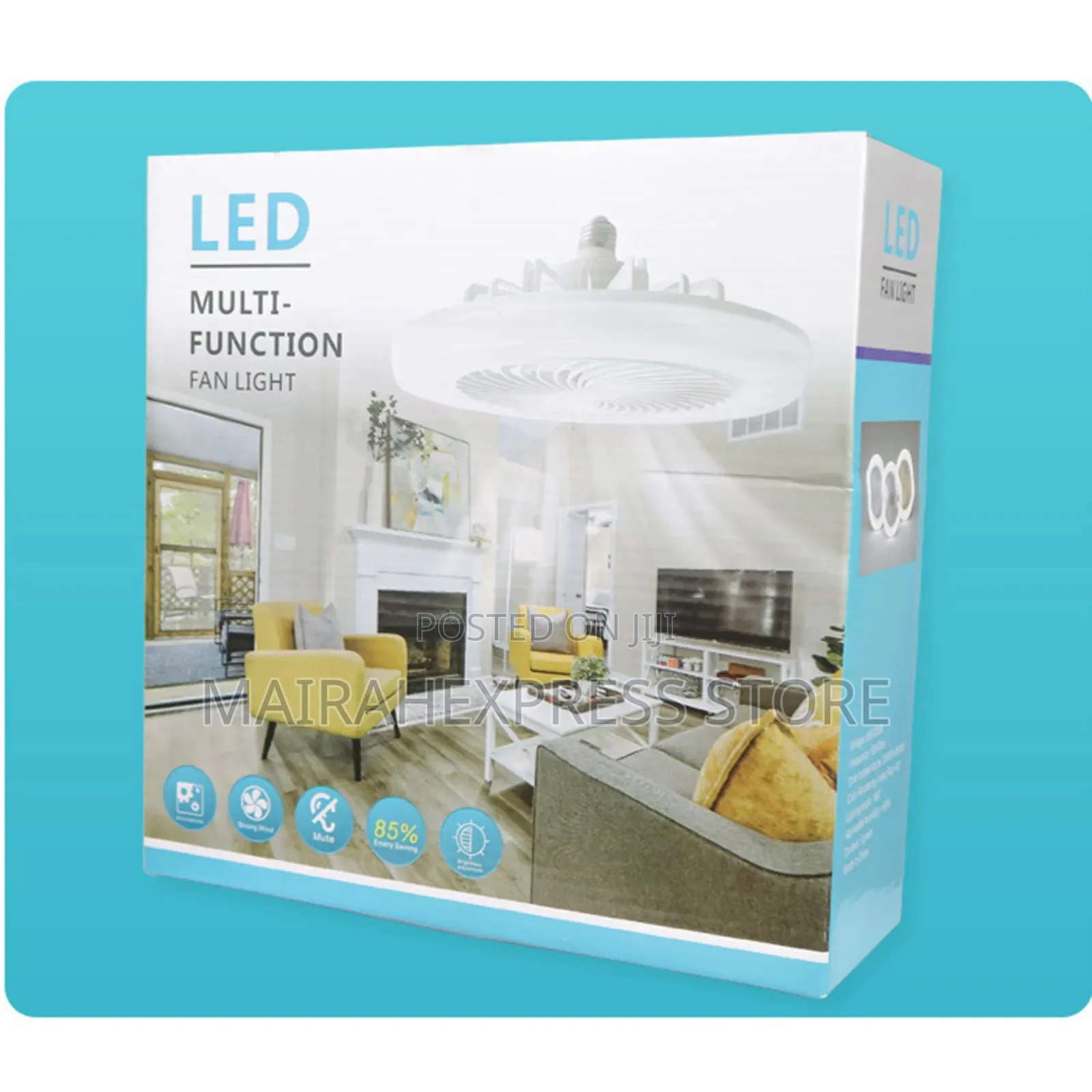 Smart Ceiling Fan With Led Light Remote Control