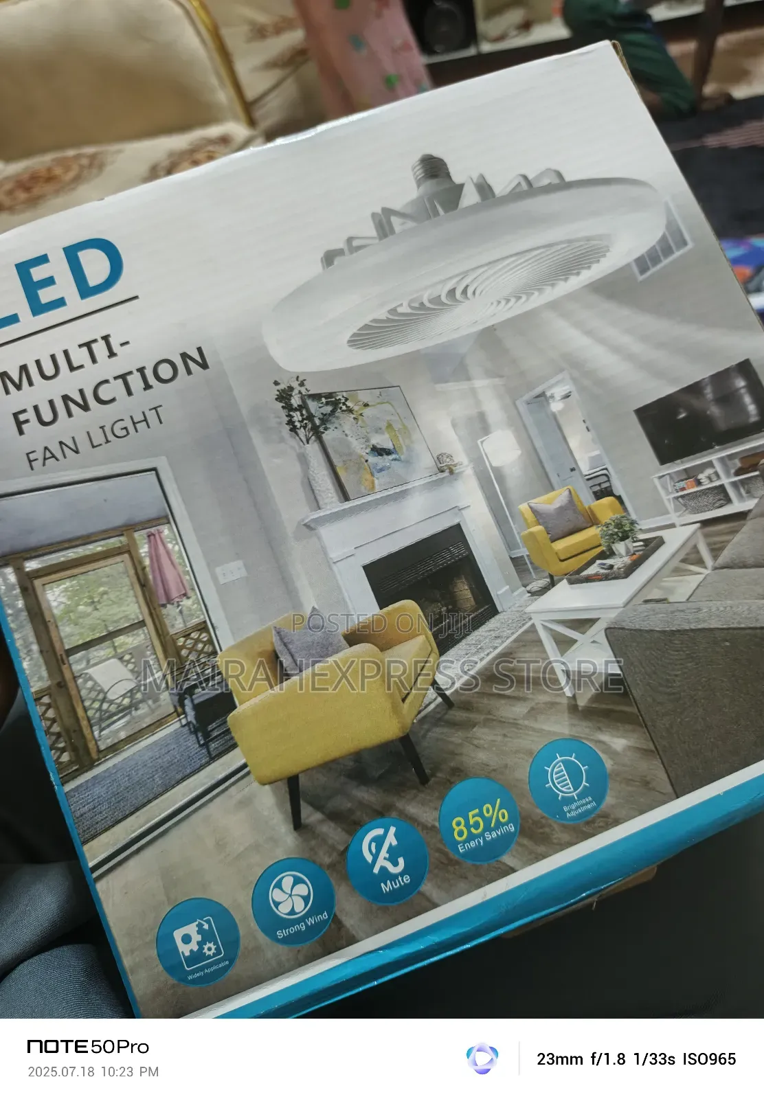 Smart Ceiling Fan With Led Light Remote Control