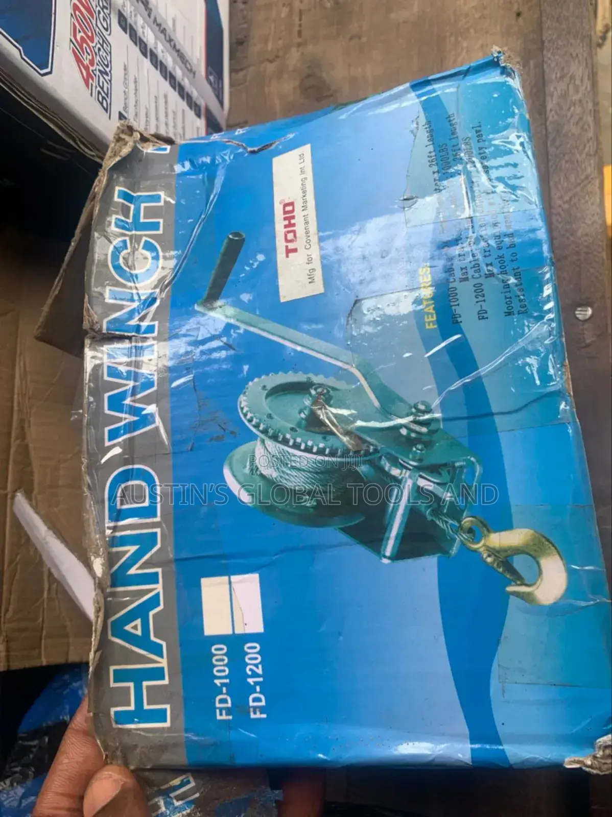Hand Gear Winch 800lb