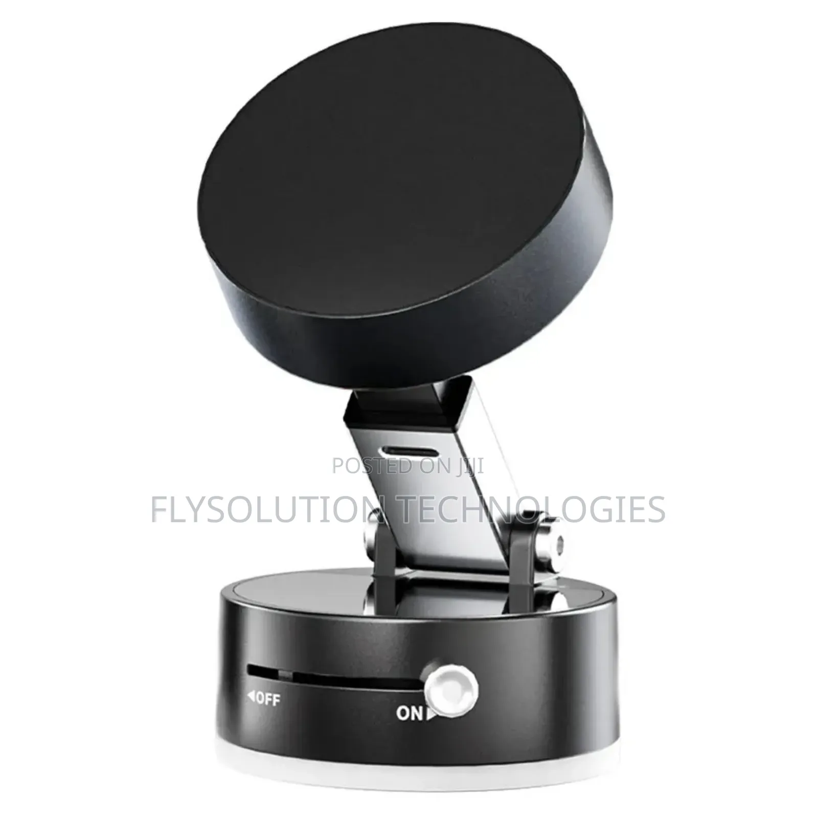 Vacuum Suction Phone Holder for Cars Desks | A2 - Black