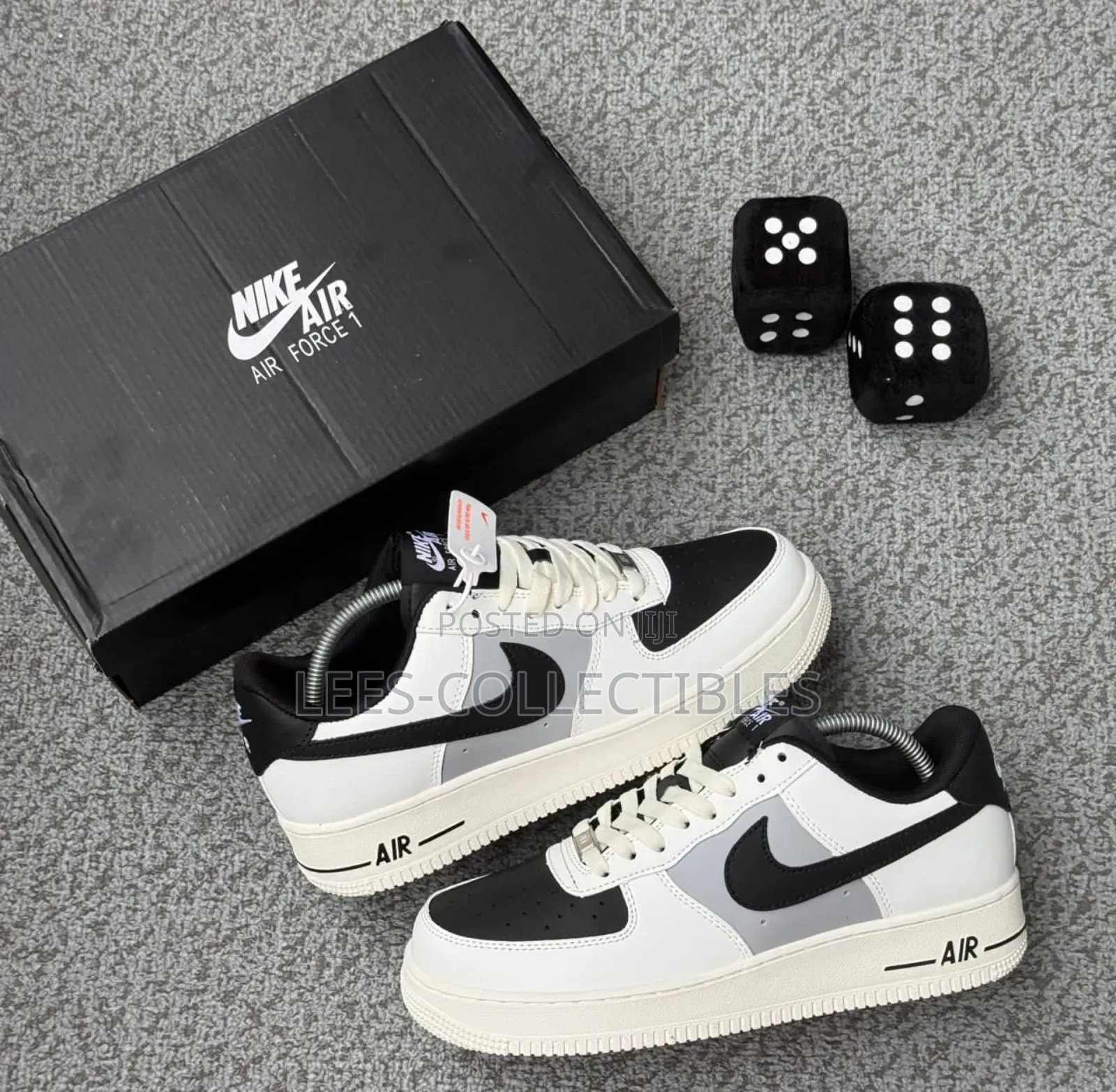Nike Af1 Cream Black Sneakers