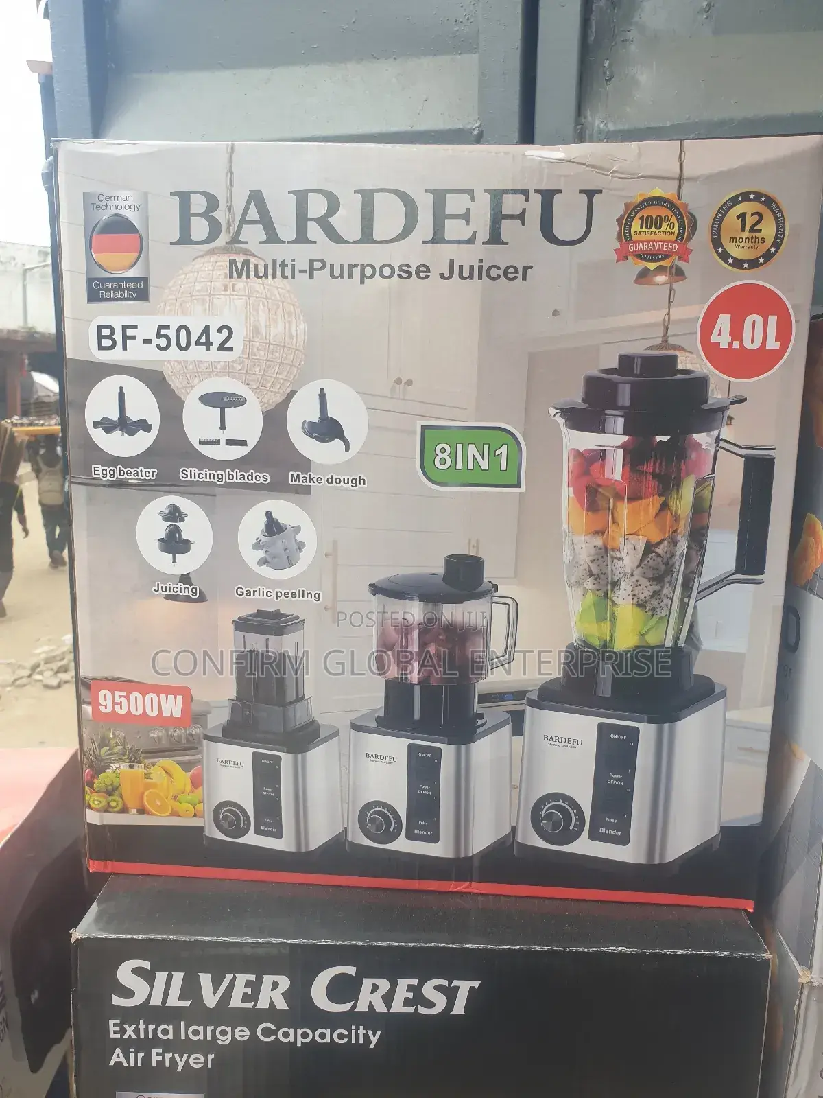 Bardefu 4 Liter Multi Purpose 8in 1 Blender