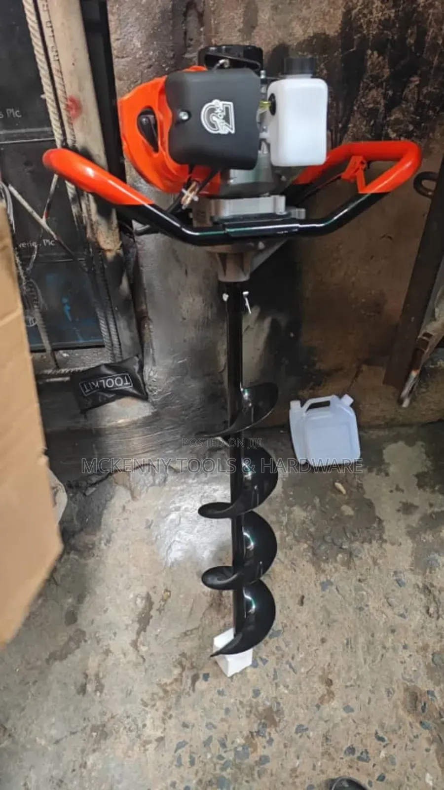 52cc Gas Powered Earth Auger Double Spiral Auger Drill Bit