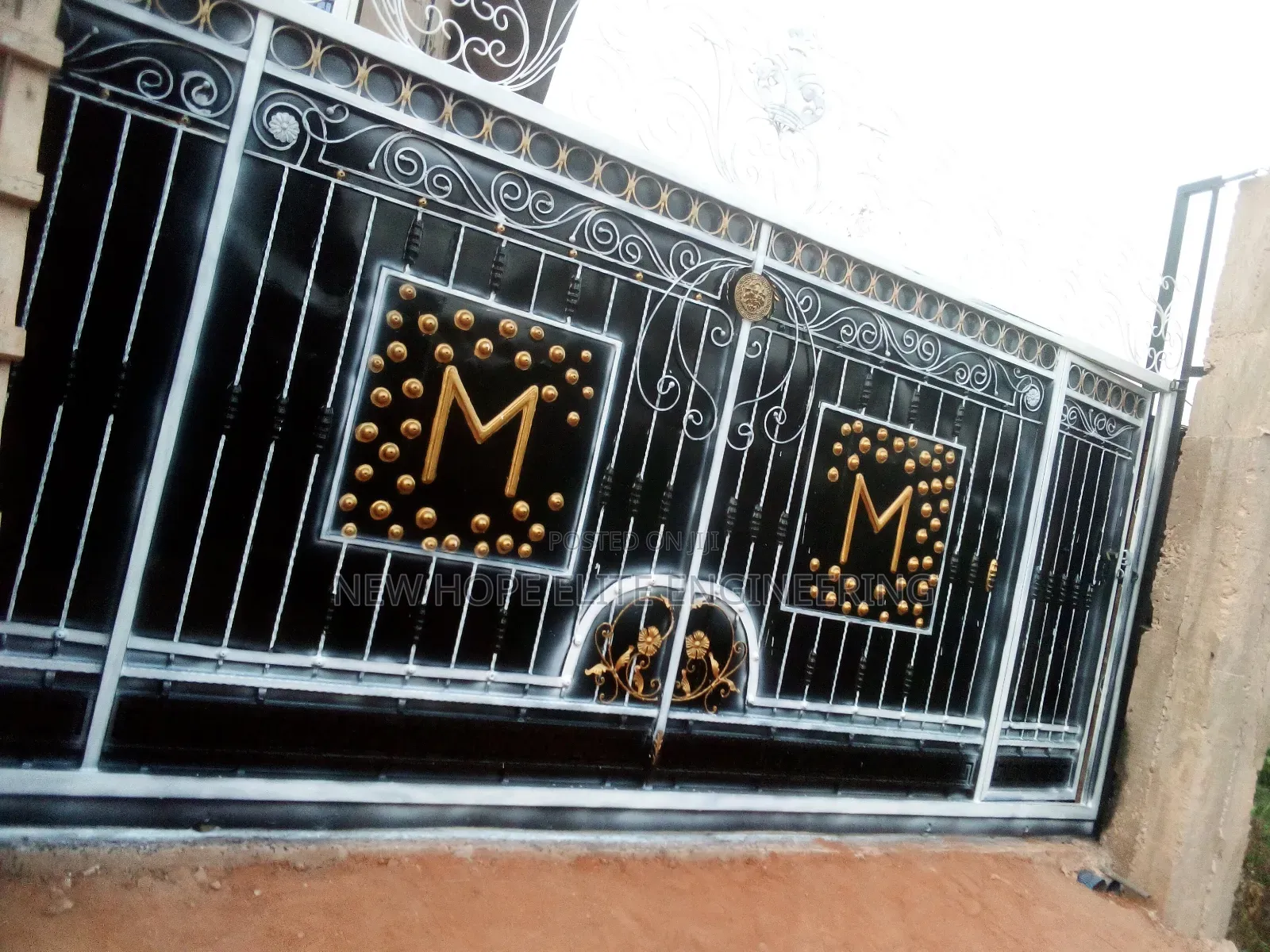 New Wrought Iron Gate