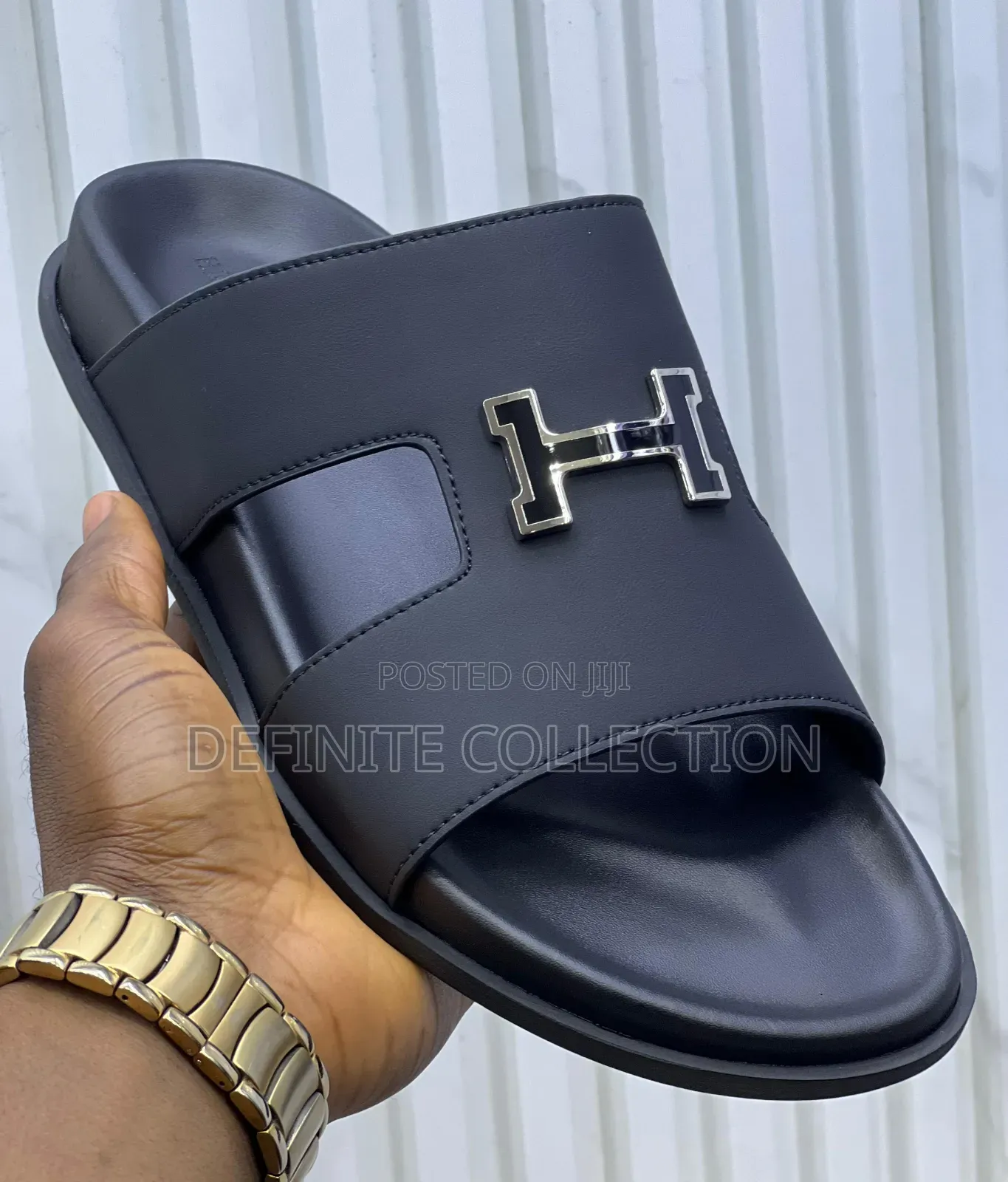 New Hermes Season 2 Leather Slippers