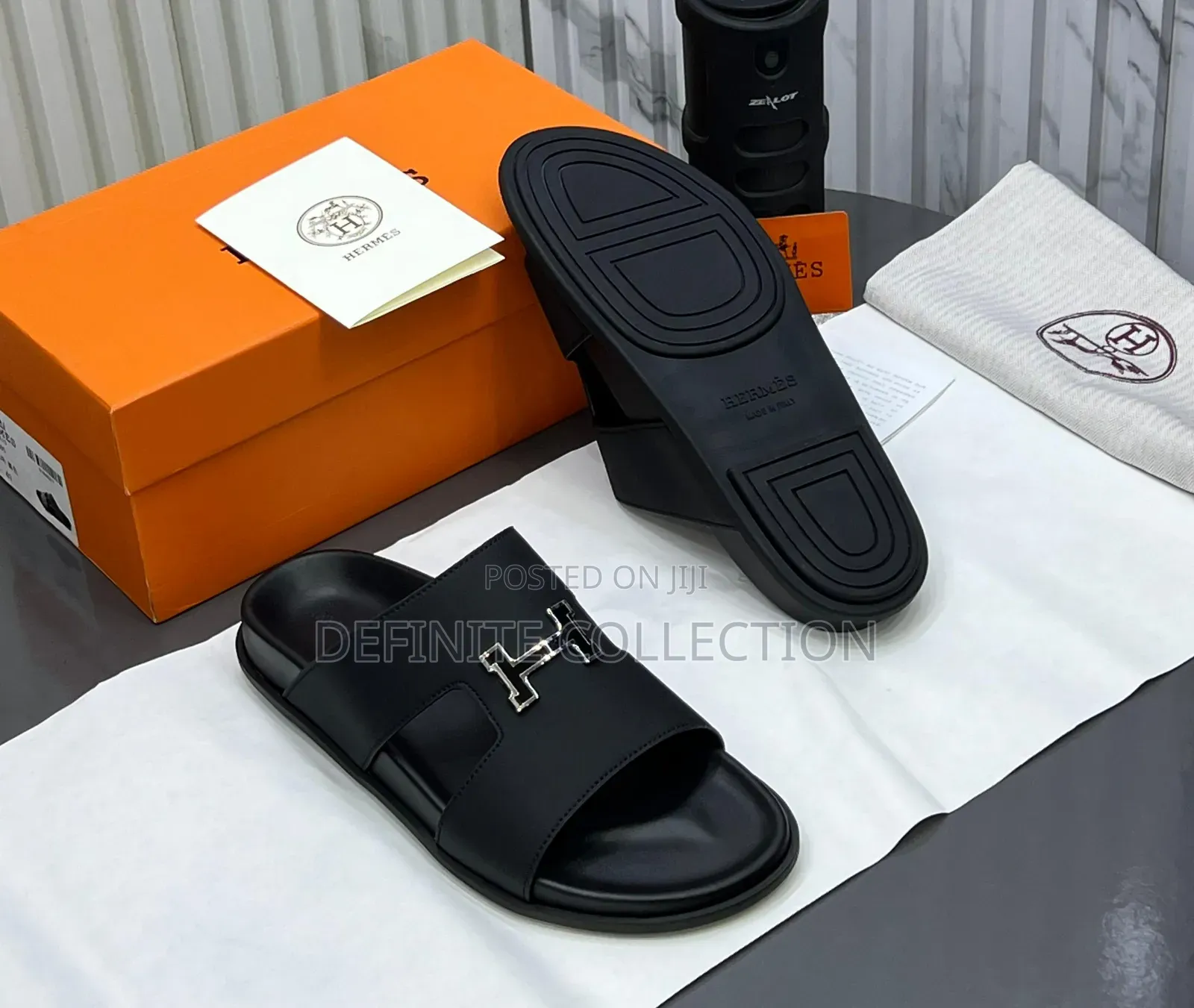 New Hermes Season 2 Leather Slippers