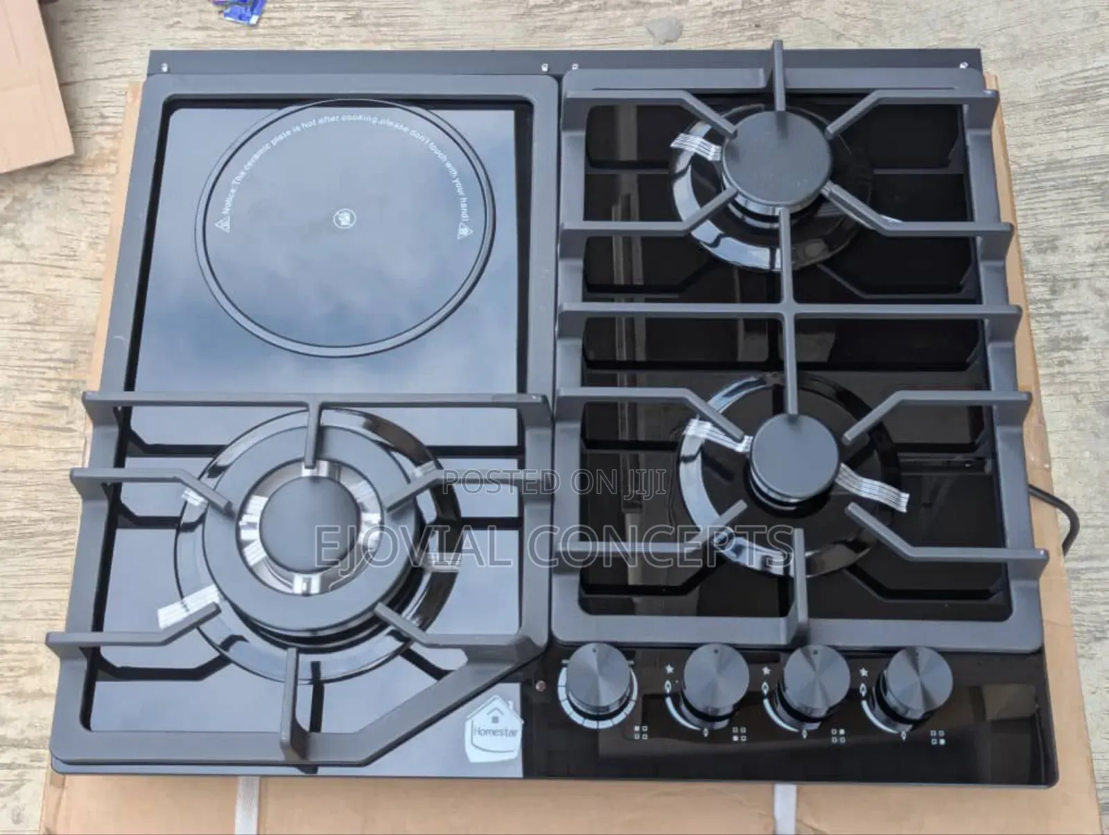 Homestar 3 Gas + 1 Electric Cooker Hob