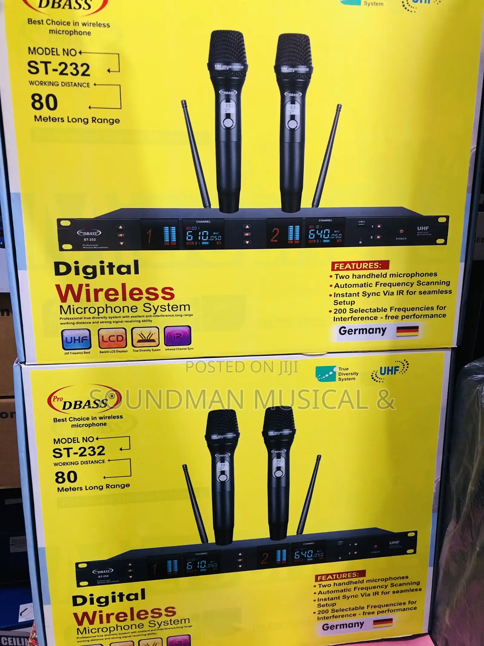 Original Pro Dbass Digital Wireless Microphone System