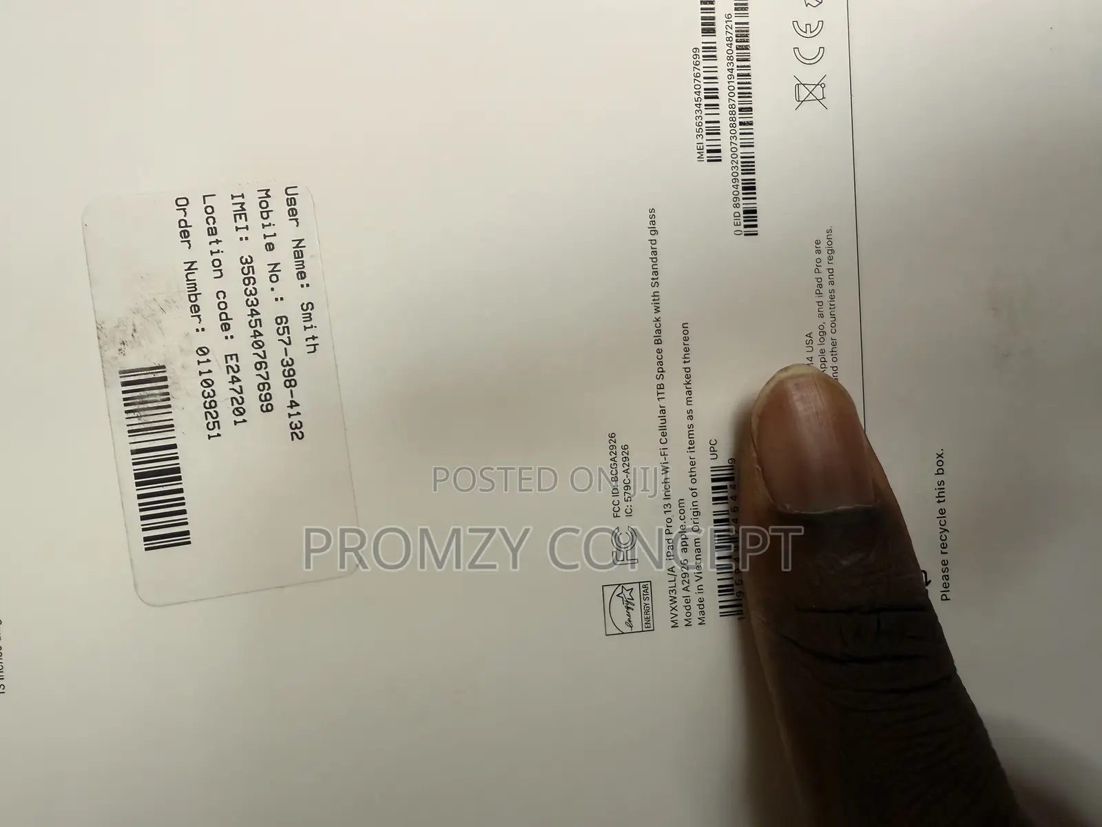New Apple iPad Pro 13 (2024) 1 TB Black
