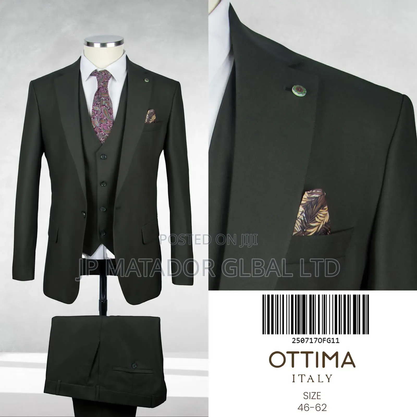 New    Italian Ottima Men's Suits
