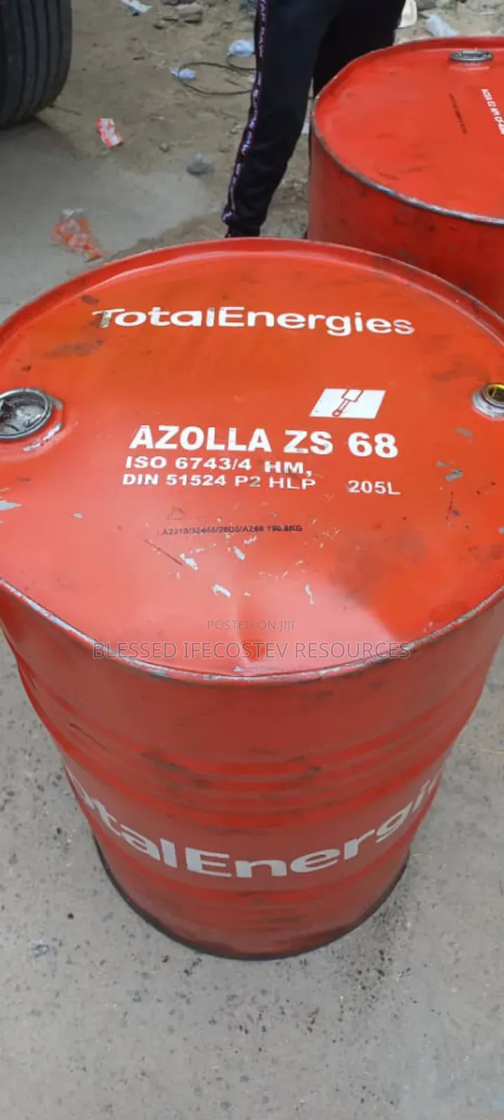 Total Hydrolic Oil Azolla 68 205litres