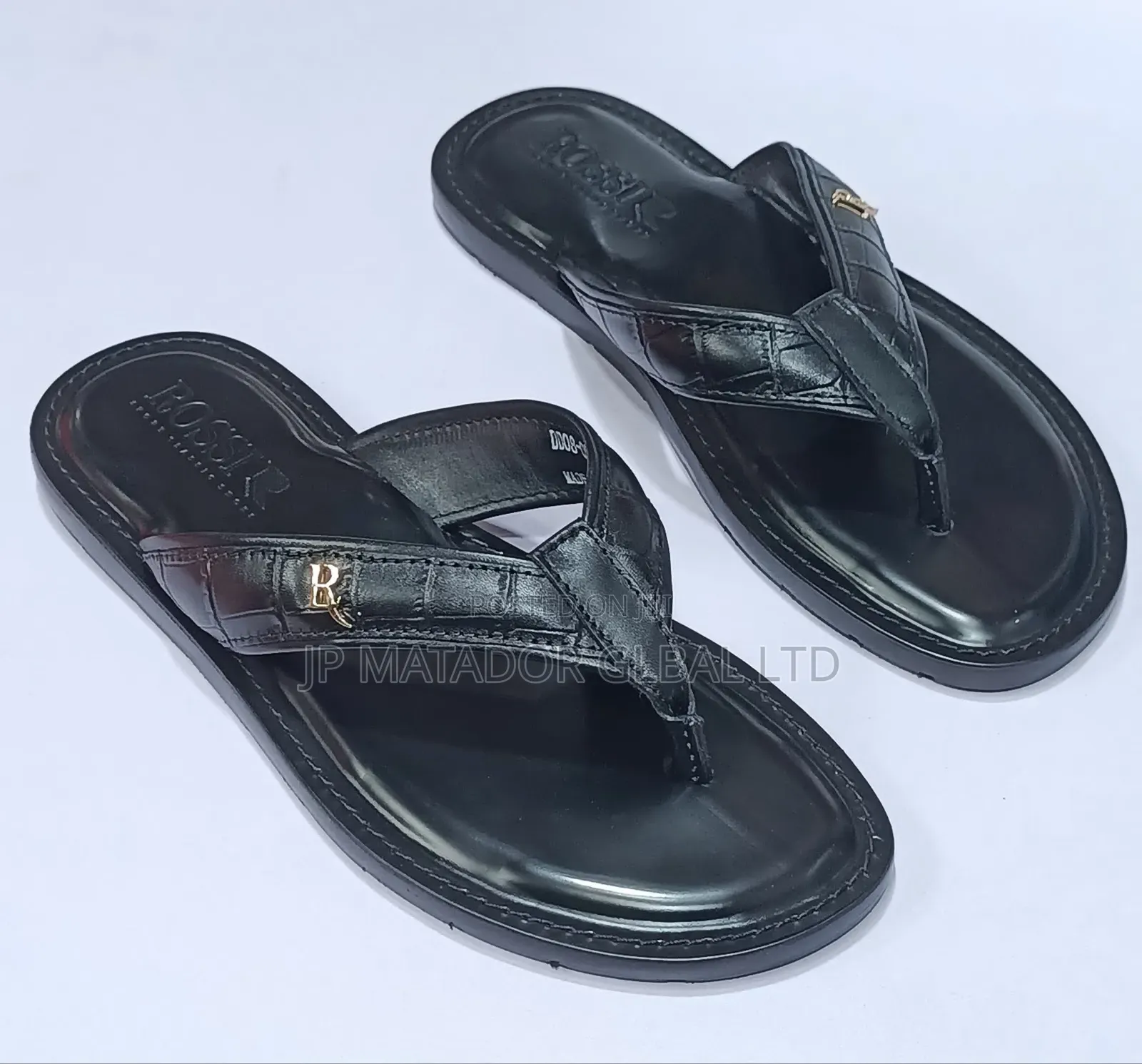 Pure Leather!! Italian Slippers Slide