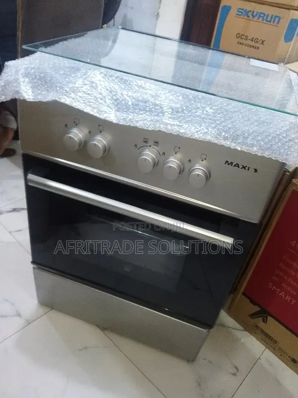 Maxi 4 Burner Gas Stove – Stylish Gray Finish