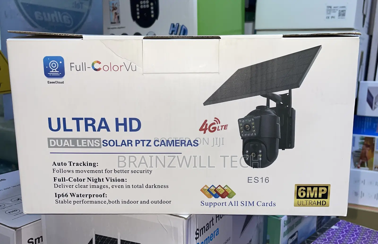 Eseecloud 4g Solar Dual Lens Camera 6mp