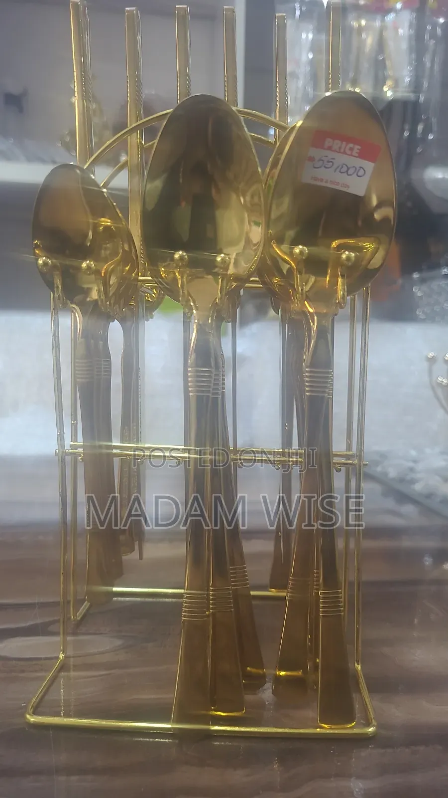 Golden Cutlery Set.