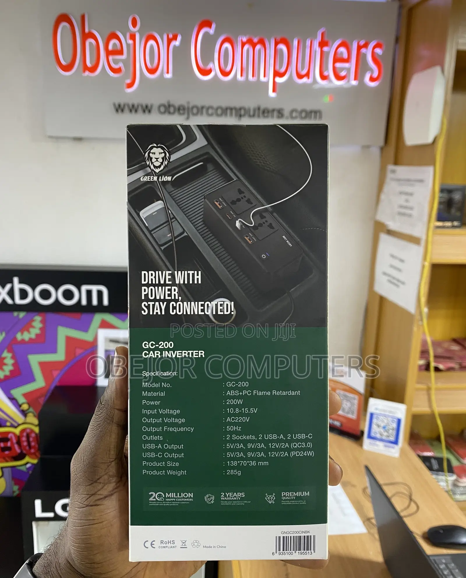 Green Lion Gc-200 Car Inverter Pd 24w Charging